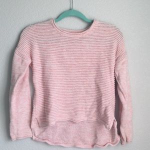 Pale pink knitted sweater